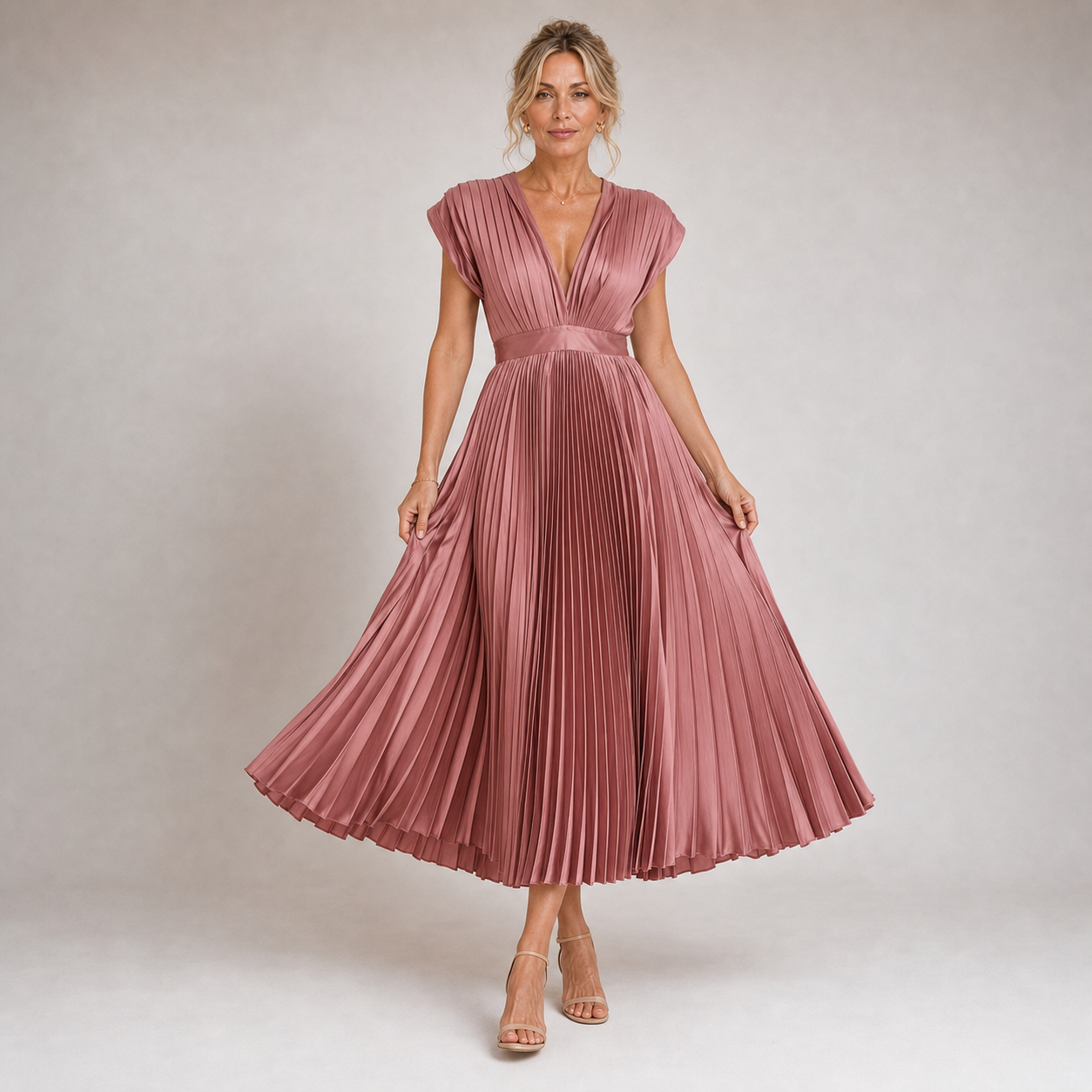 Isla - Robe plissée chic et élégante