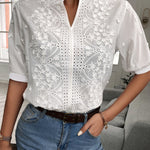 Iza - Blouse - Blanc