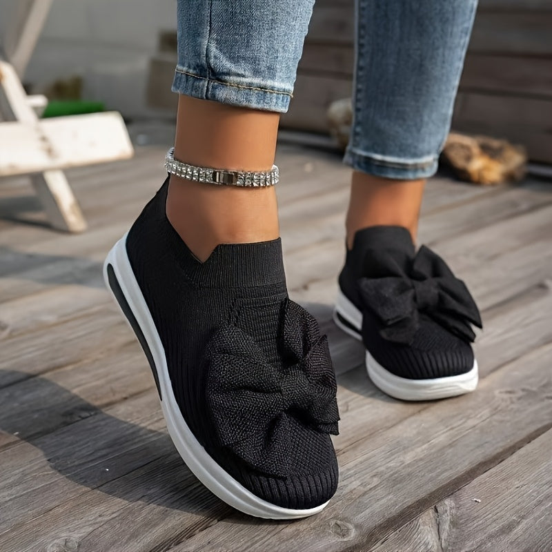 Léonie - Baskets Slip-On à Nœud
