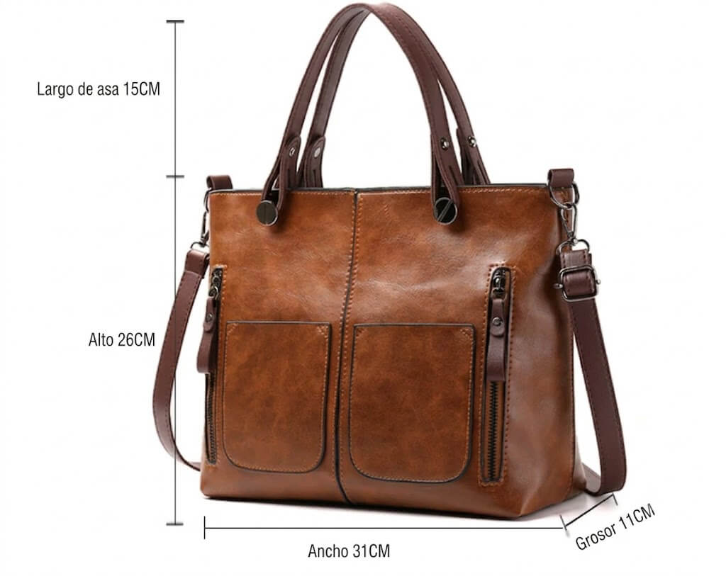 Leticia - Sac Cabas à Poches Latérales