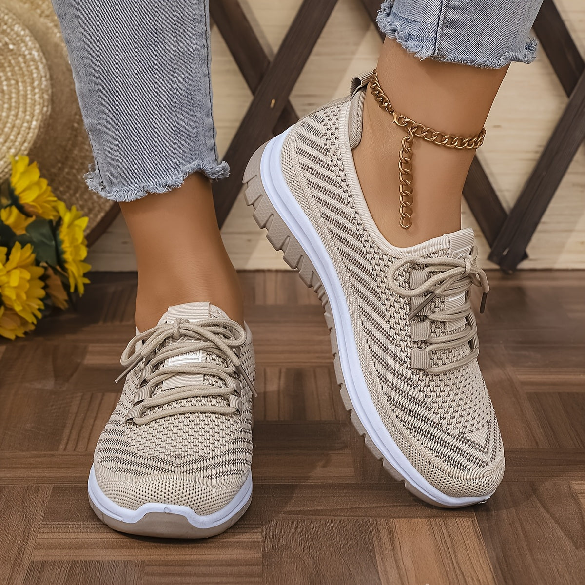 Liora - Baskets Basses à Motifs Rayés — vue 3