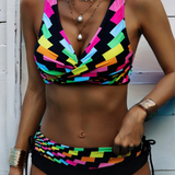 Lorena - Bikini coloré et radieux à imprimé vibrant