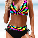 Lorena - Bikini coloré et radieux à imprimé vibrant