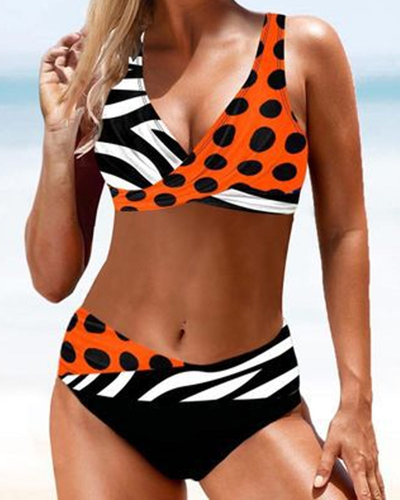 Lorena - Bikini coloré et radieux à imprimé vibrant