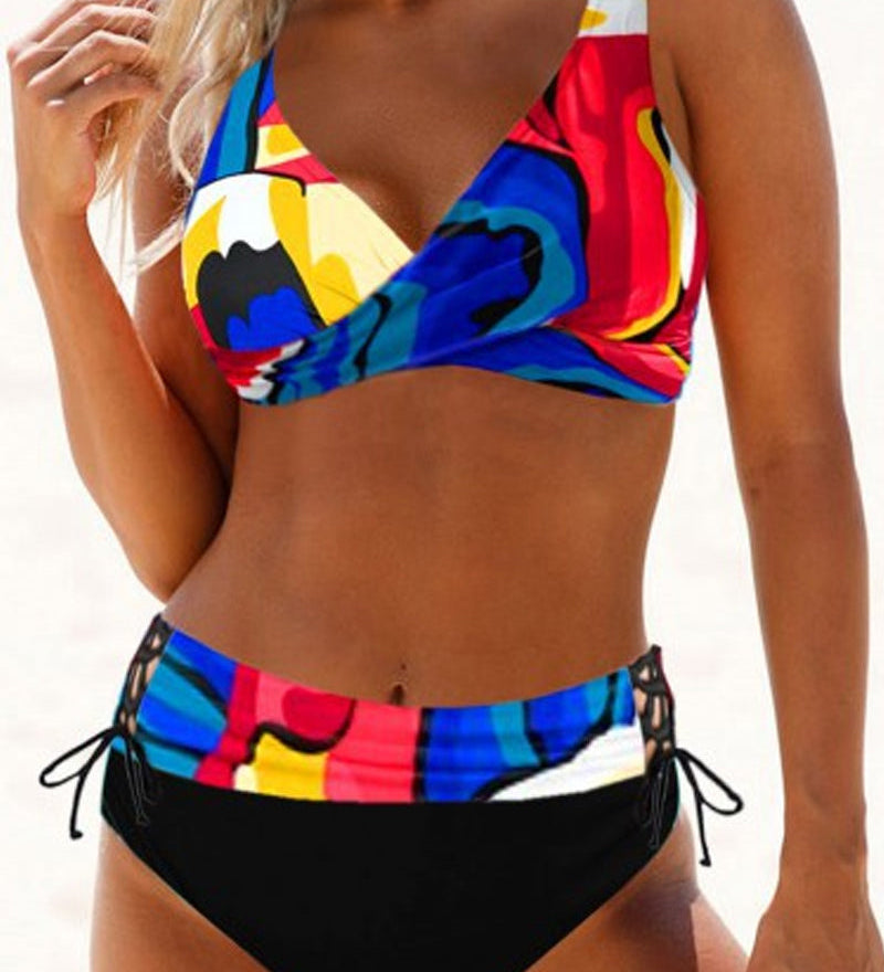 Lorena - Bikini coloré et radieux à imprimé vibrant