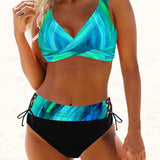 Lorena - Bikini coloré et radieux à imprimé vibrant