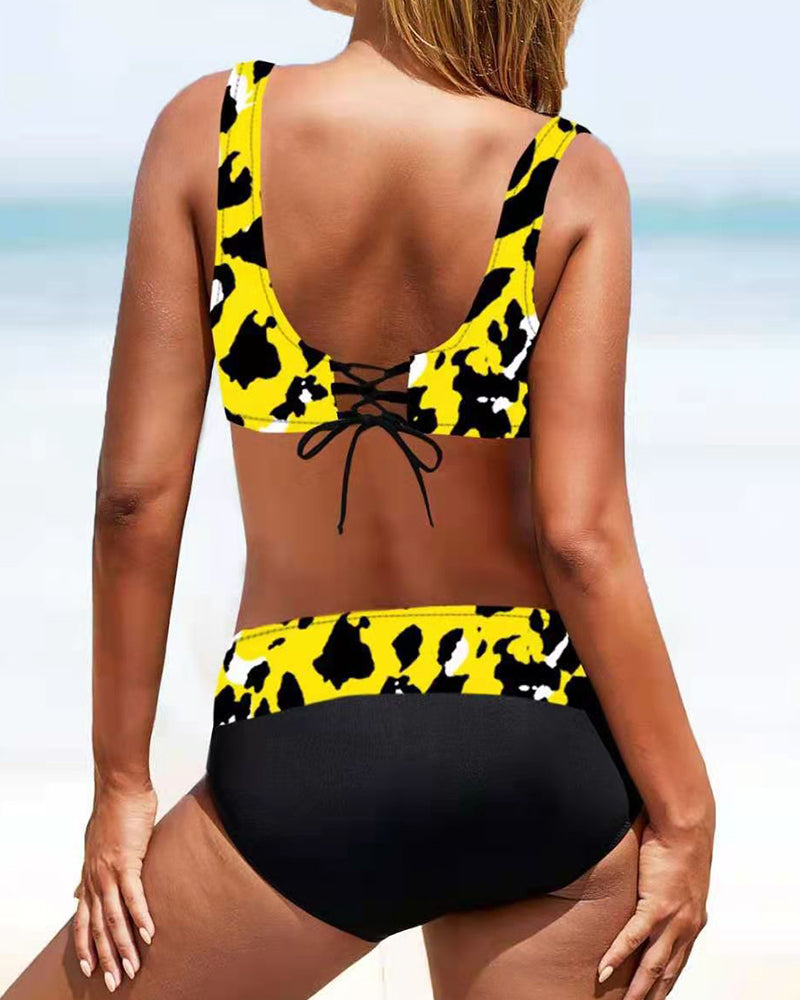 Lorena - Bikini coloré et radieux à imprimé vibrant