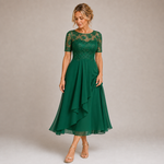 Mariana - Robe Midi à Empiècement Ajouré — vue 3