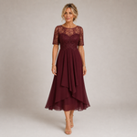 Mariana - Robe Midi à Empiècement Ajouré — vue 6