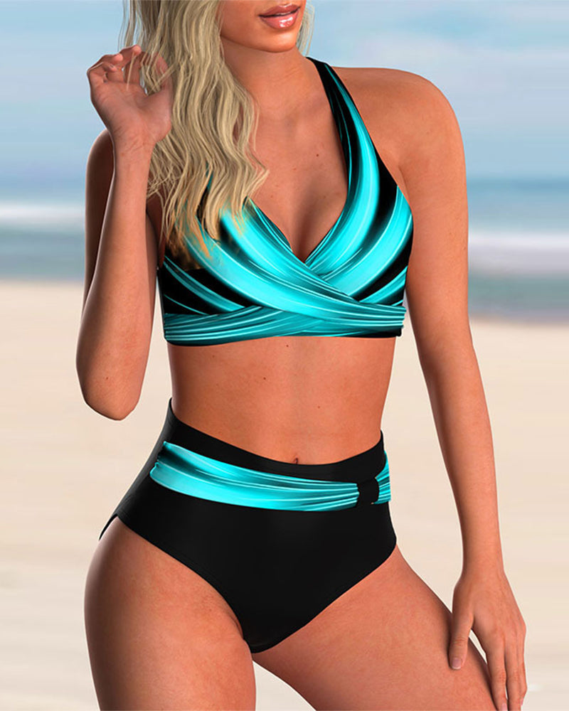 Marisol - Bikini à Décolleté Croisé et Imprimé Floral