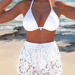 Mireia - Bikini Blanc avec Short Ajouré — vue 1