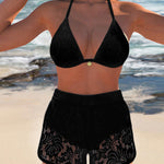 Mireia - Bikini Blanc avec Short Ajouré — vue 7
