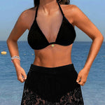 Mireia - Bikini Blanc avec Short Ajouré — vue 8