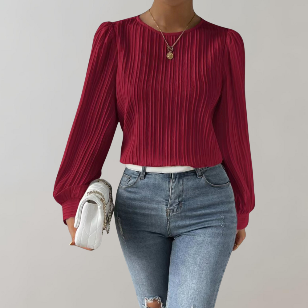 Mouna - Blouse - Rouge