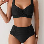 Nerea - Bikini Taille Haute à Haut Croisé — vue 1