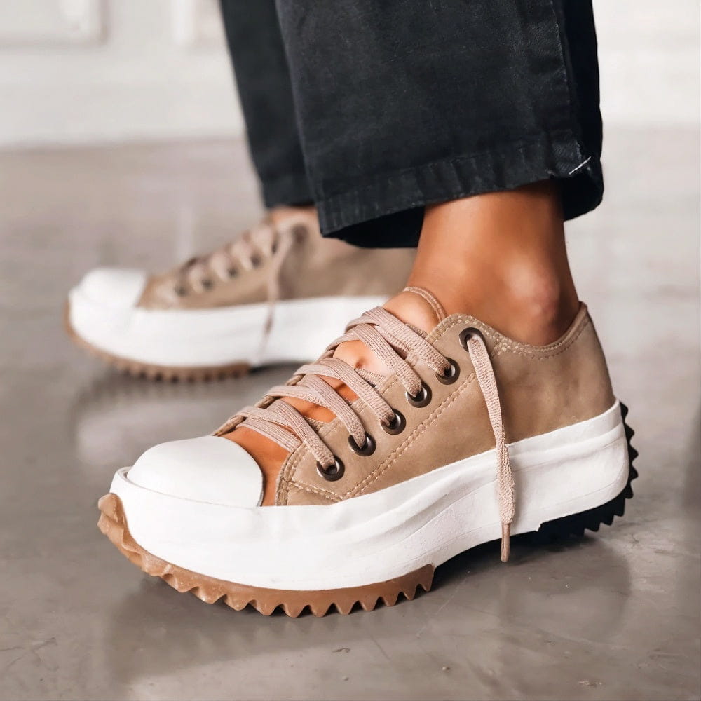 Octavie | Baskets Plateforme en Toile
