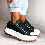 Octavie | Baskets Plateforme en Toile