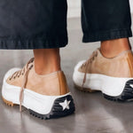 Octavie | Baskets Plateforme en Toile