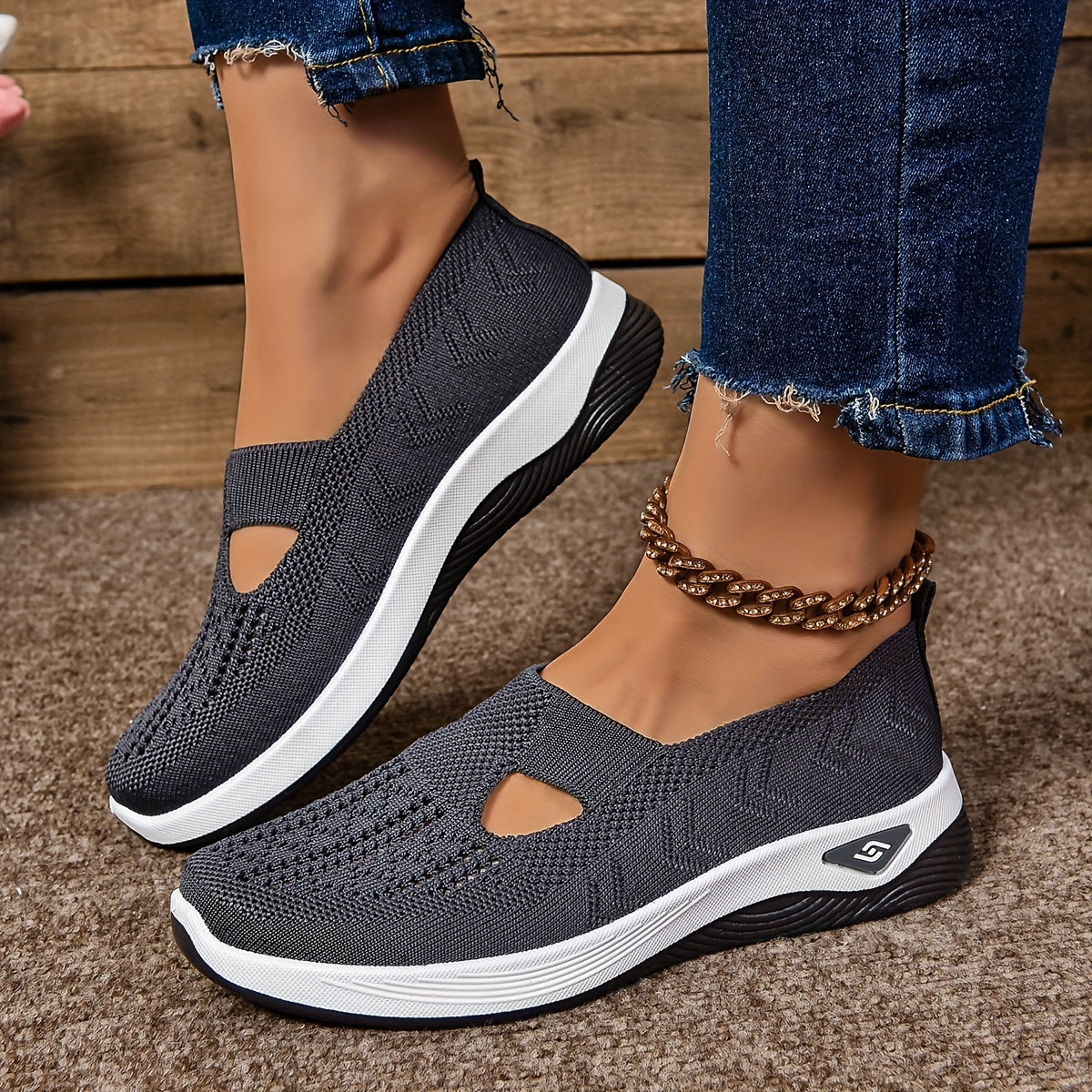 Oria - Chaussures Slip-On à Découpes