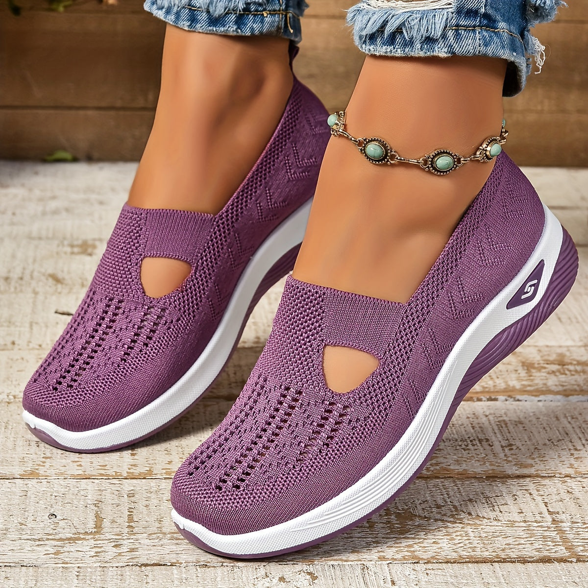 Oria - Chaussures Slip-On à Découpes