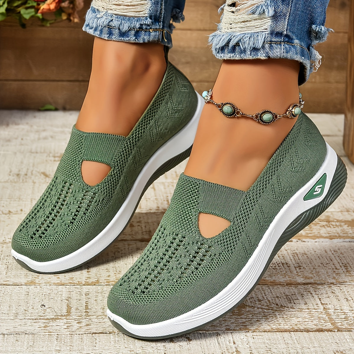 Oria - Chaussures Slip-On à Découpes