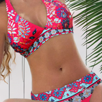 Raquel - Bikini à Imprimé Floral et Géométrique