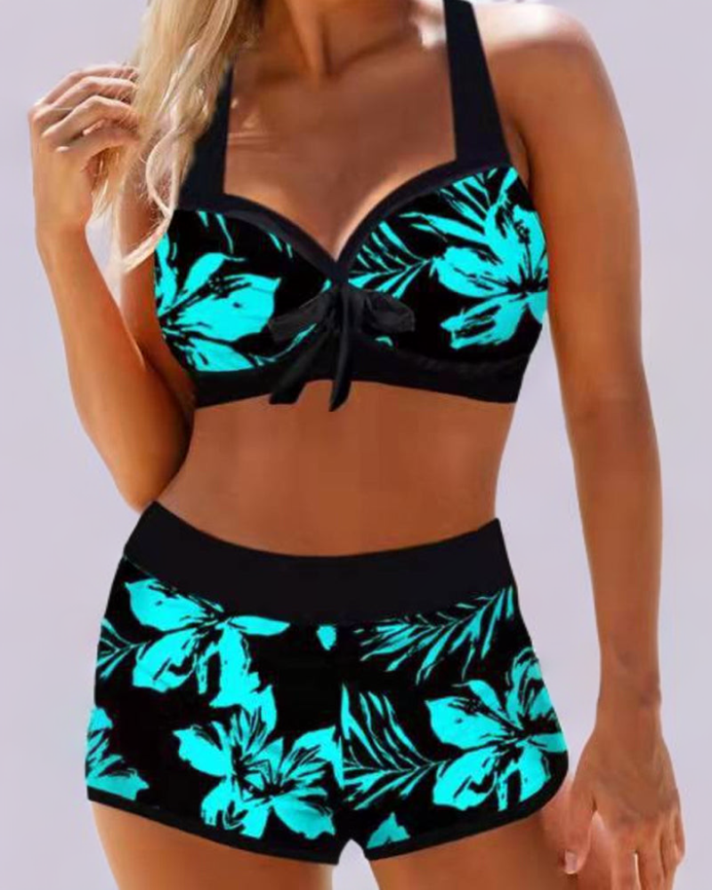 Rocio - Maillot de Bain Taille Haute à Délicat Imprimé Floral