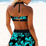 Rocio - Maillot de Bain Taille Haute à Délicat Imprimé Floral