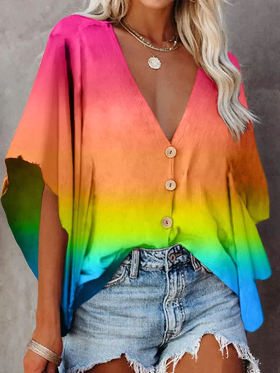 Selena - Blouse - Arc-en-ciel
