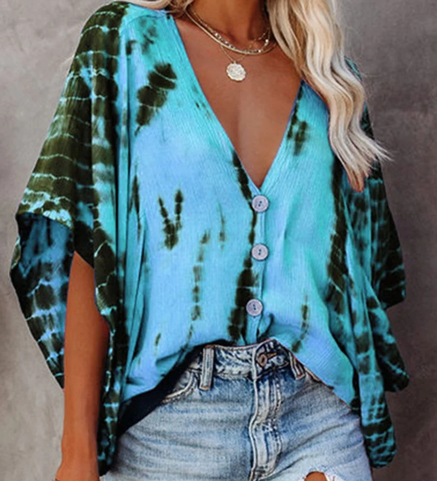 Selena - Blouse - Bleu