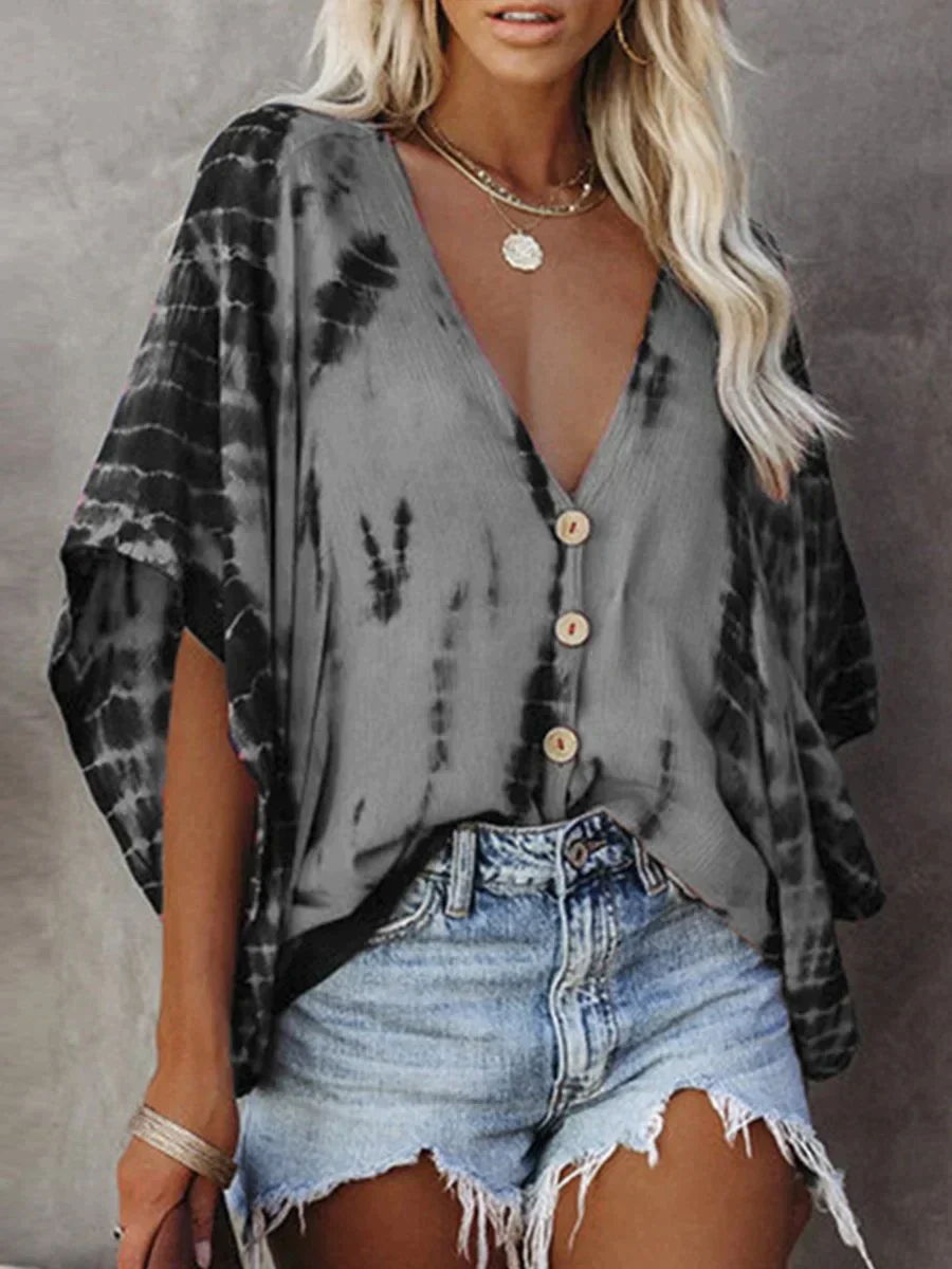 Selena - Blouse - Gris