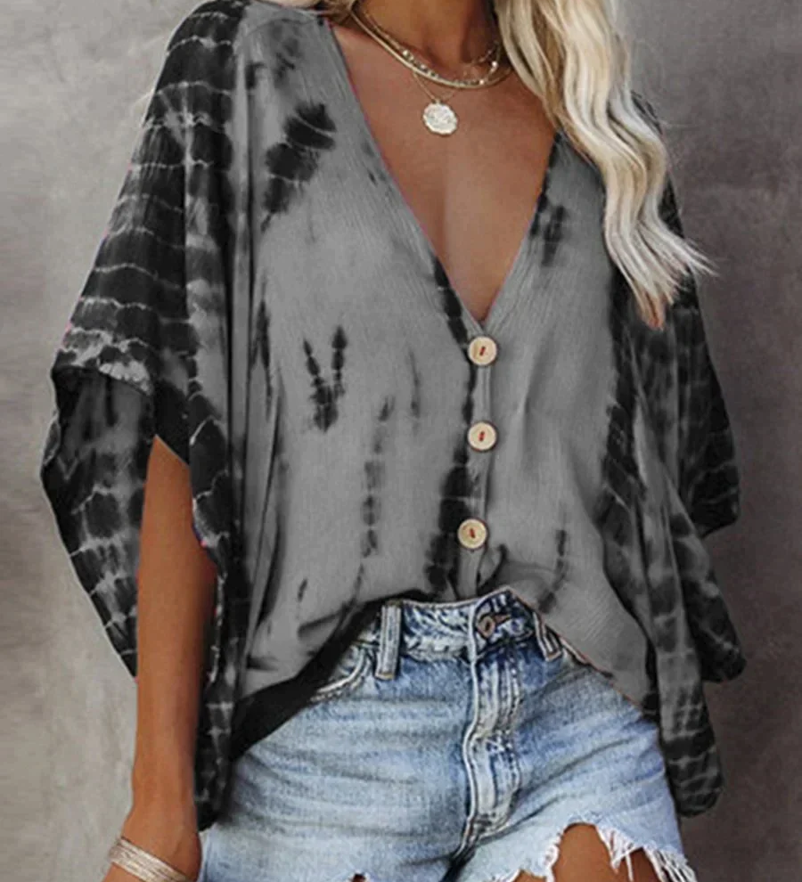 Selena - Blouse - Gris