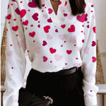 Talia - Blouse - Coeurs roses