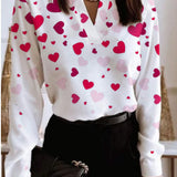 Talia - Blouse - Coeurs roses