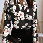 Talia - Blouse - Fleur noire