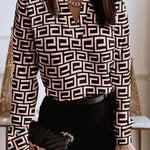 Talia - Blouse - Imprimé géométrique