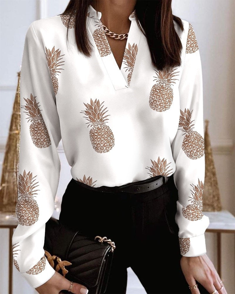 Talia - Blouse - Imprimé ananas