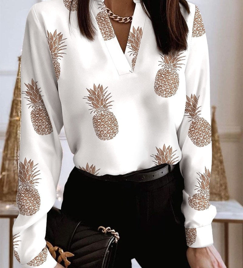 Talia - Blouse - Imprimé ananas