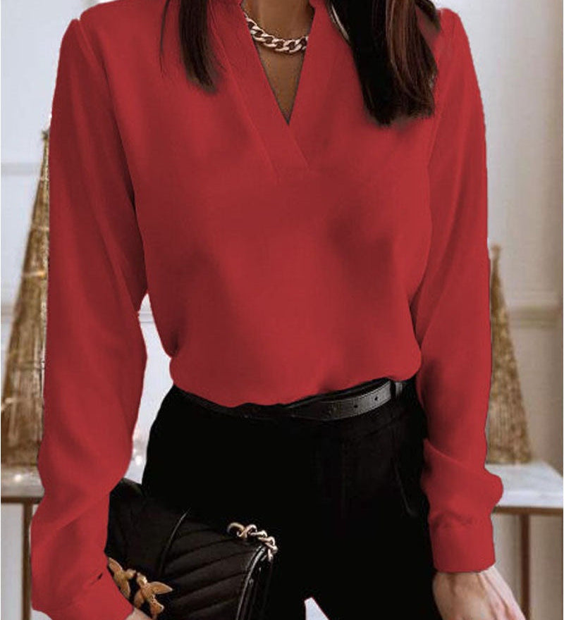 Talia - Blouse - Rouge