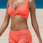 Vera - Bikini à Décolleté en V avec Culotte Taille Haute