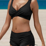 Vera - Bikini à Décolleté en V avec Culotte Taille Haute