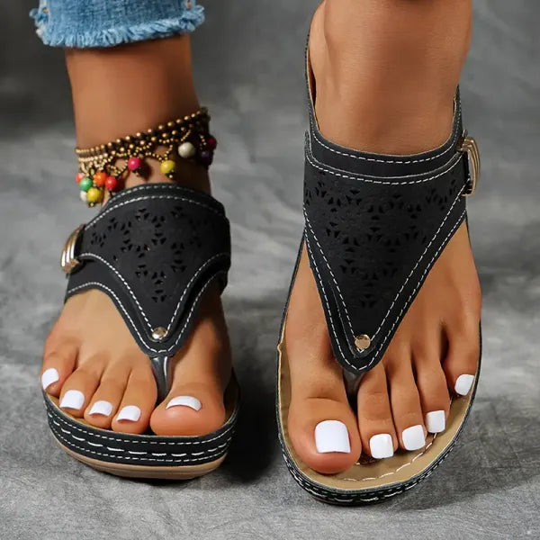 Veronica - Mules Entre-Doigts à Boucle