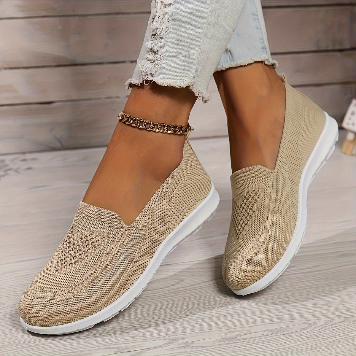 Vivelle - Chaussures Slip-On à Encolure en V