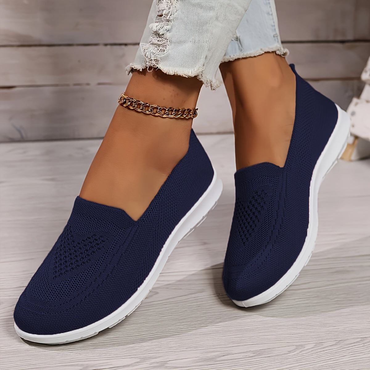 Vivelle - Chaussures Slip-On à Encolure en V