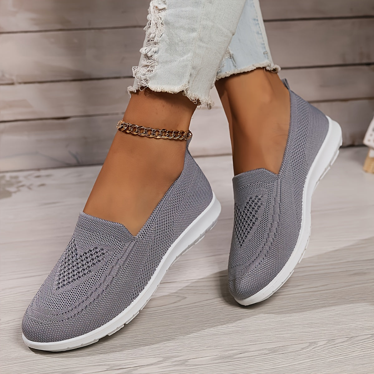 Vivelle - Chaussures Slip-On à Encolure en V