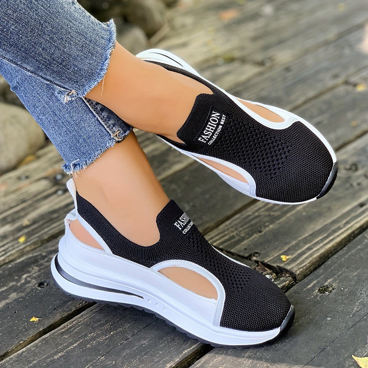 Zenvia - Baskets Slip-On à Découpes Latérales — vue 6